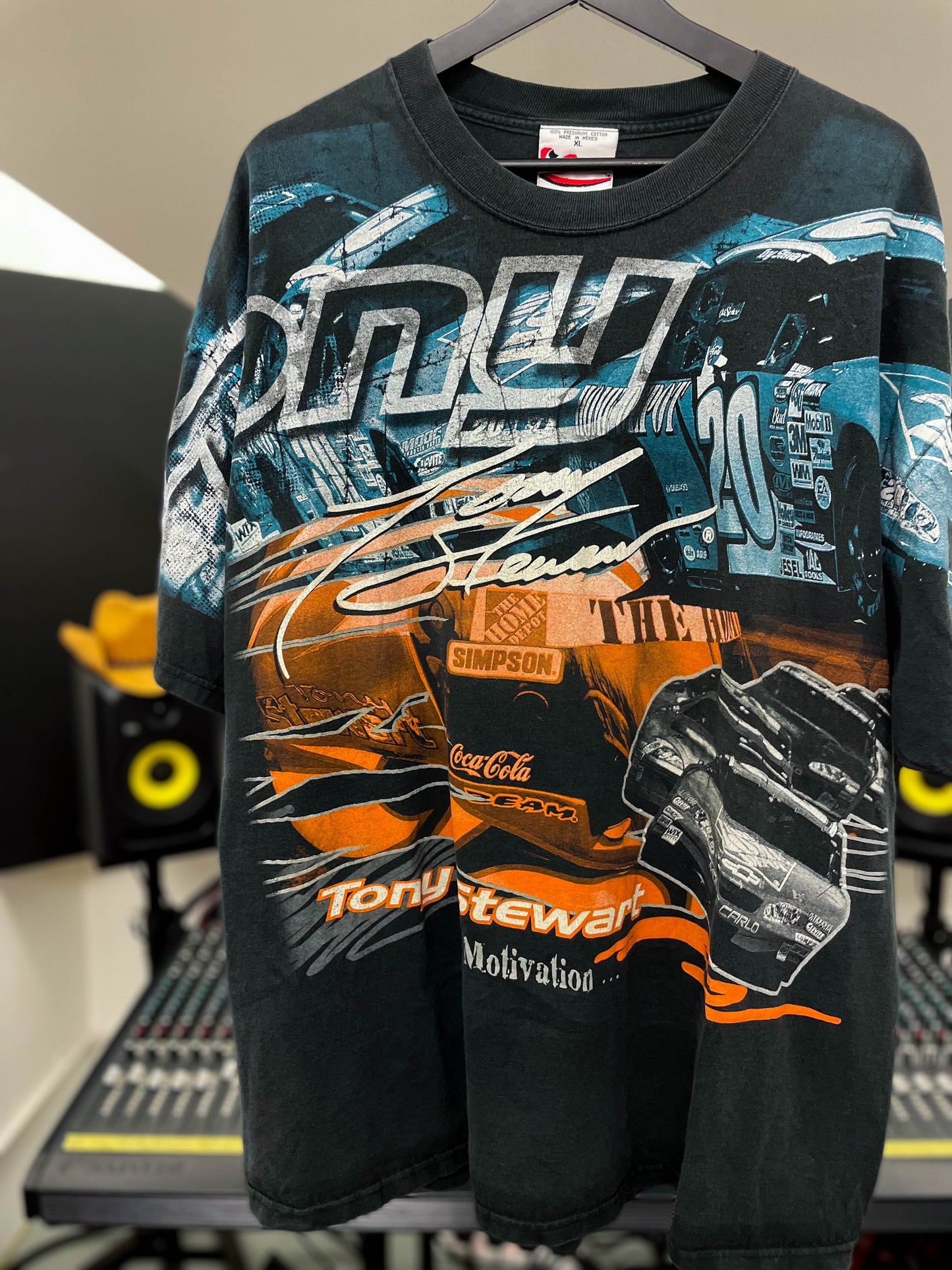 NASCAR X TONY STEWART MOTIVATION ALL OVER PRINT OS TEE