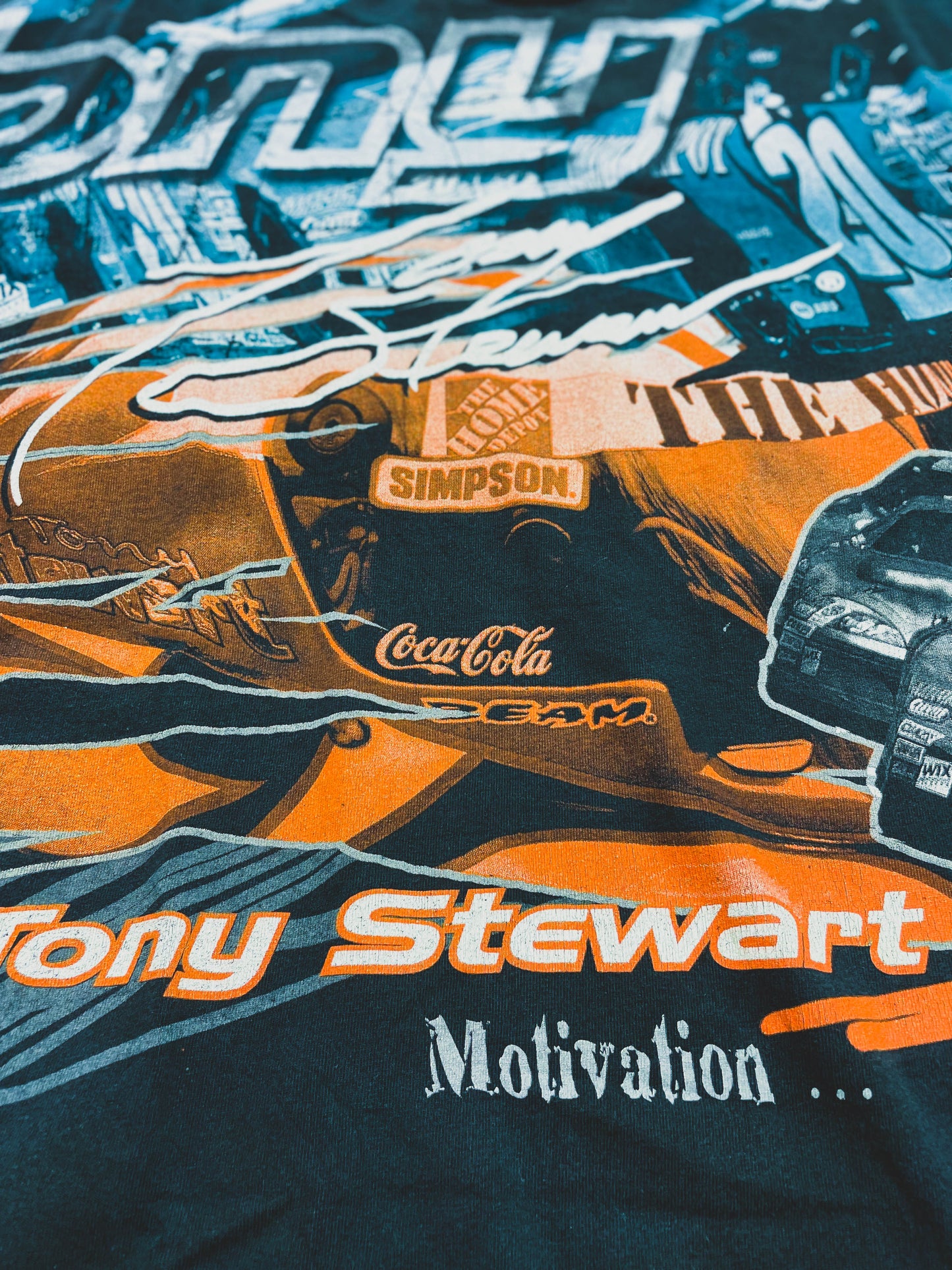 NASCAR X TONY STEWART MOTIVATION ALL OVER PRINT OS TEE