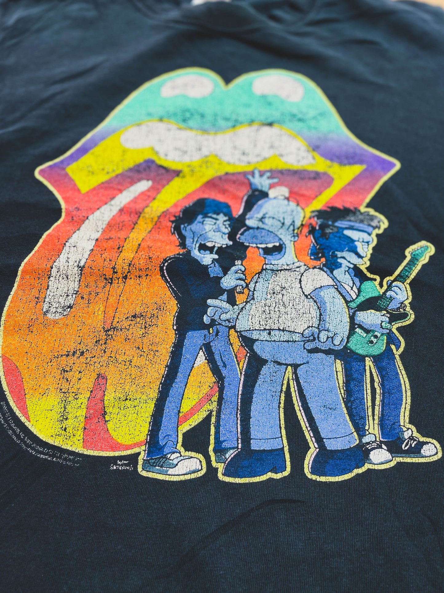 ROLLING STONES & HOMER SIMPSON ROCK TEE