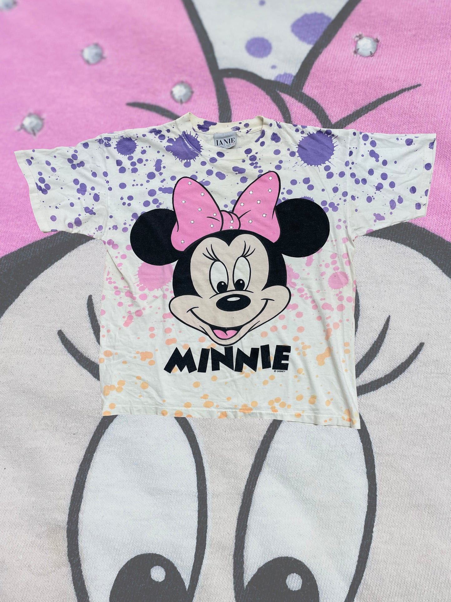 MINNIE SPLATTER AND SPARKLE TEE